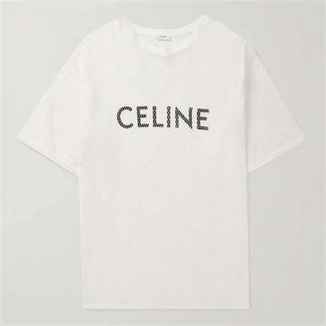 oversized celine t shirt|Celine t shirt men price.